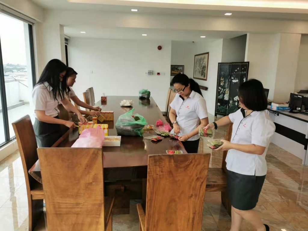 preparing snacks